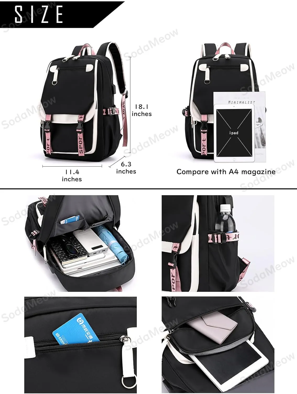 Solo Leveling Backpack Men Women Unisex Sung Jinwoo Rucksack Igris Anime Backpacks (B04-)