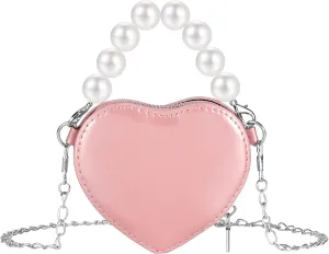 SOTOGO Little Girls Purses Toddler Crossbody Purse Princess Purses Handbags Girl Wallets Mini Chain Crossbody Bags for Kids