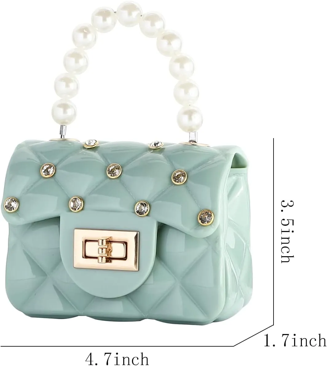 SOTOGO Little Girls Purses Toddler Crossbody Purse Princess Purses Handbags Girl Wallets Mini Chain Crossbody Bags for Kids