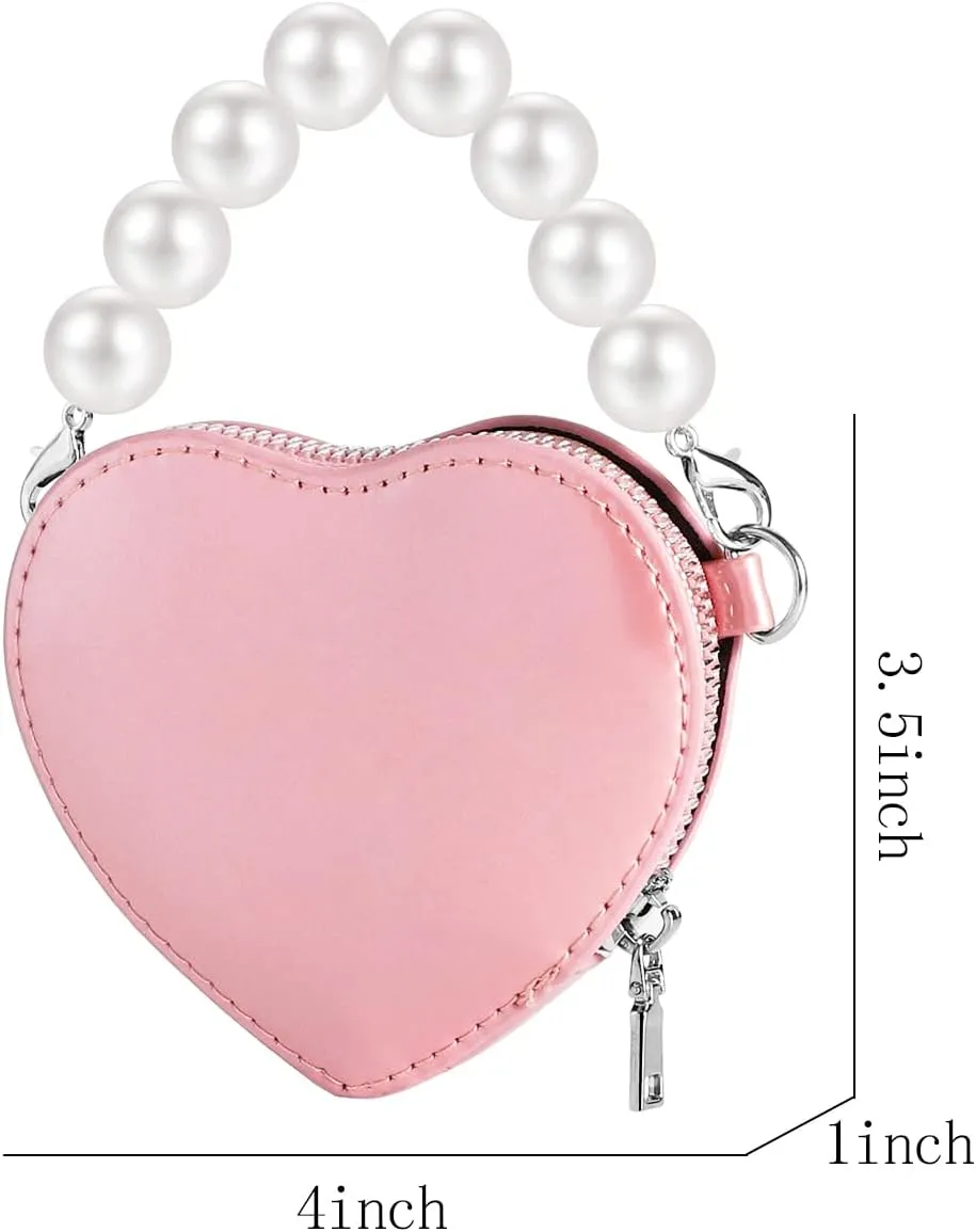SOTOGO Little Girls Purses Toddler Crossbody Purse Princess Purses Handbags Girl Wallets Mini Chain Crossbody Bags for Kids