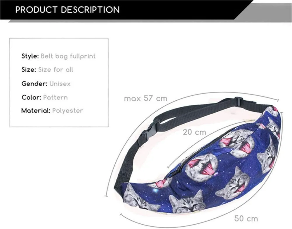 Sports Hiking Running Belt Waist BagFashion Travel Fanny Bag Super Lightweight For Travel Waist Pack