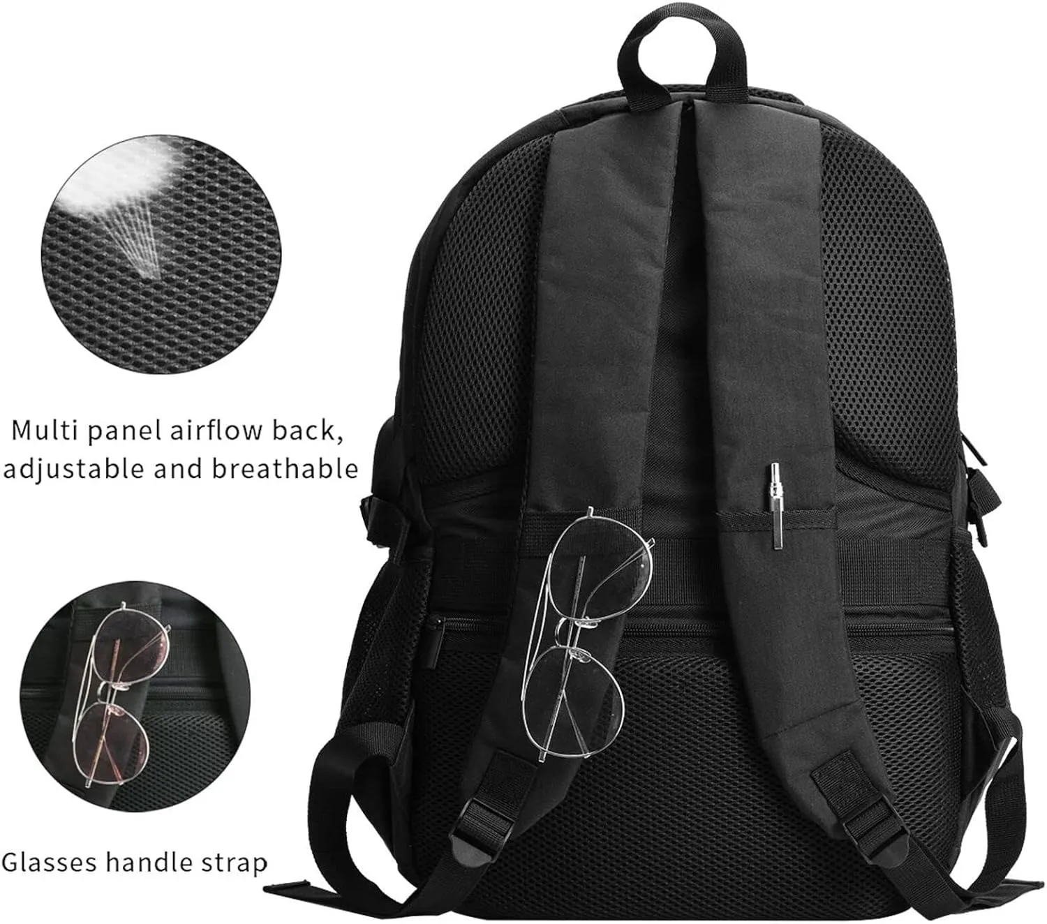 Sunflower American Flag Patriotic Travel Backpack Laptop Backpacks Business Rucksack Outdoor Daypack Large Sport Bag with Luggage Strap USB Charging Port for Hiking Working
