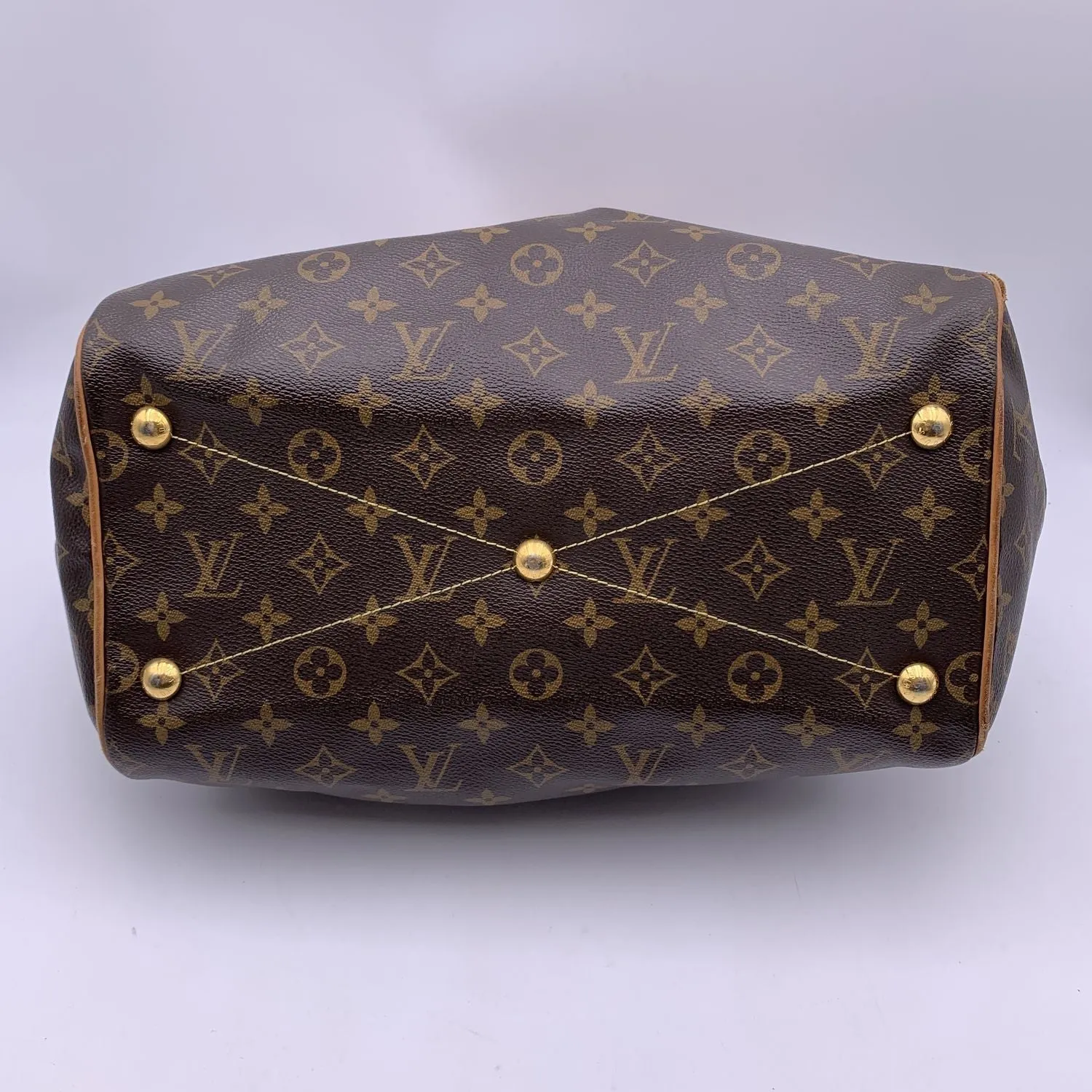 Trendy Inspired Louis Vuitton Brown Monogram Canvas Tivoli Gm Satchel Bag