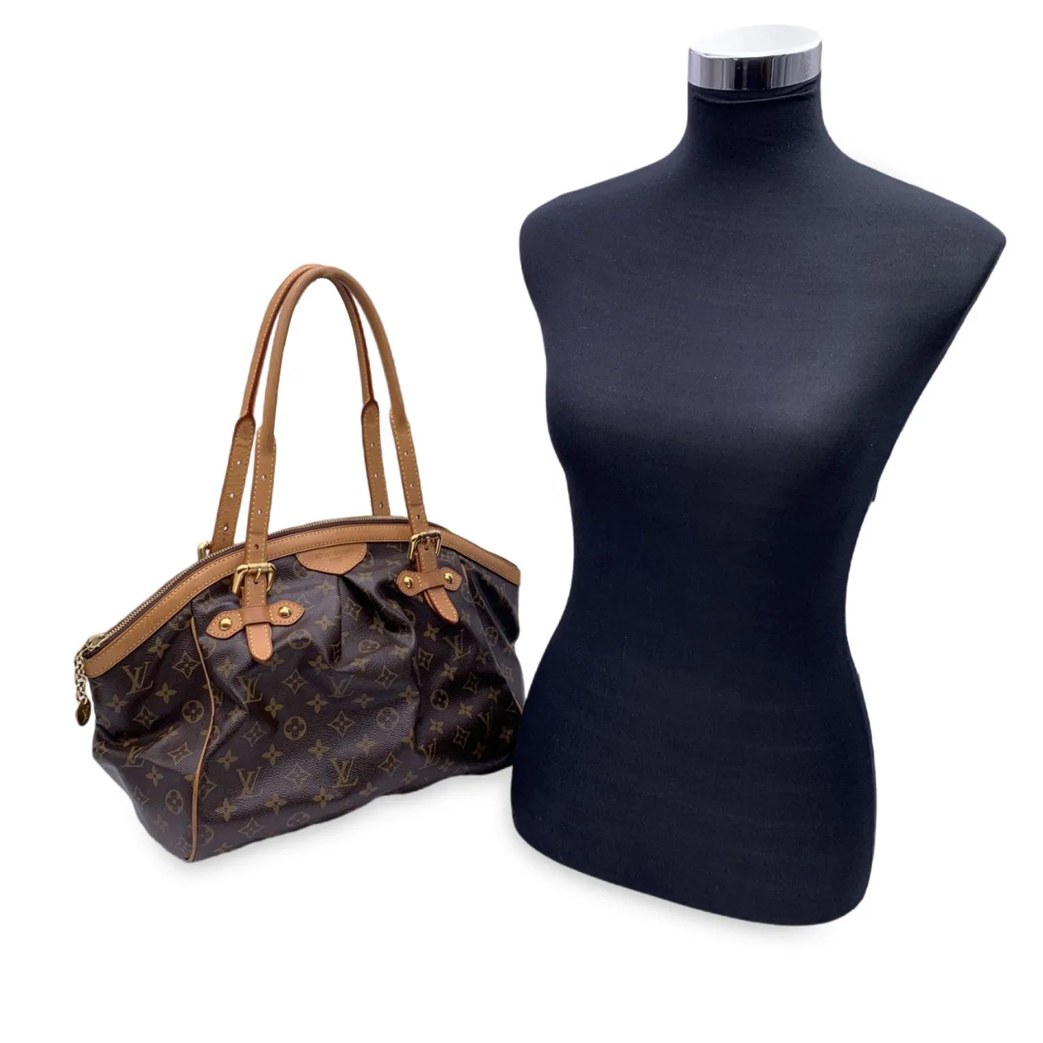 Trendy Inspired Louis Vuitton Brown Monogram Canvas Tivoli Gm Satchel Bag