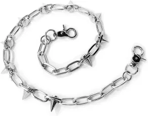 Unisex Punk Heavy Rivet Wallet Chain - Hip Hop Jeans Trouser Chain for Men Women - Vintage Harajuku Goth Pants Chains - Mushroom Spike Keychain Accessories