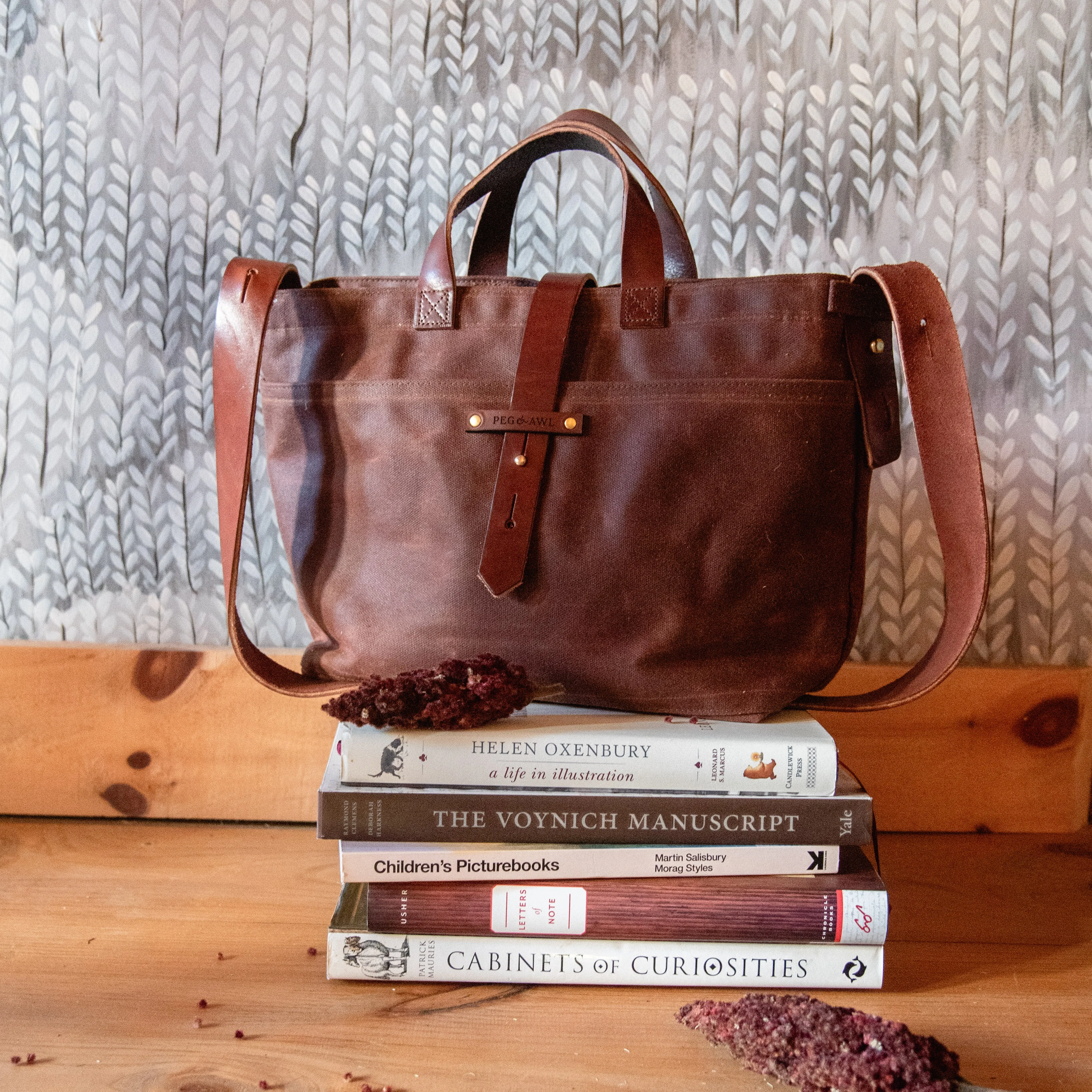 Waxed Canvas Tote in Sumac